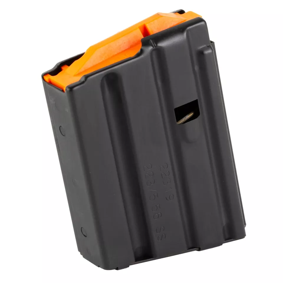 10-Round 5.56mm Black Stainless Steel Magazine