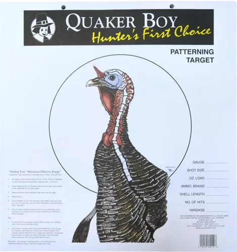 100-Pack Quaker Boy 20" x 20" Paper Turkey Targets