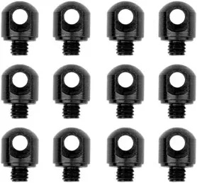 12-Pack Black Grovtec 1/8" Machine Screws