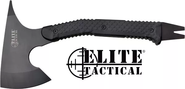 15" Black Tactical Breacher Axe with Sheath - SSMC Elite