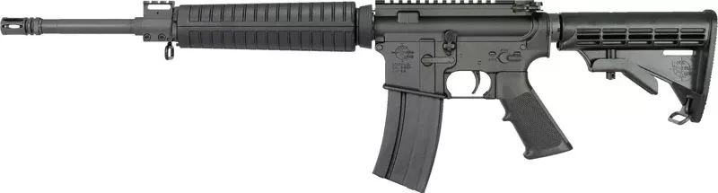 16" Barrel 6-Position No Sights Black RRA Carbine Mid-Length AR 6.8 SPC