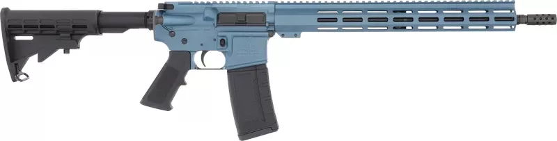 16" Blue Titanium GLFA AR15 Rifle .223 Wylde Nitride Barrel