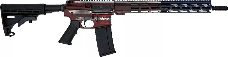 16" NIT BBL AR15 Battleworn American Flag 223 Wylde