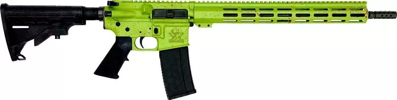 16" NIT BBL Zombie Green GLFA AR15 Splatter .223 Wylde