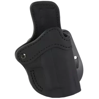 1791 Gunleather PDH2.3 Optic Ready | OWB Paddle Holster | Fits Optic Ready Large Frame Railed Pistols | Matte Finish | Stealth Black Leather | Right Hand | OR-PDH-2.3-SBL-R