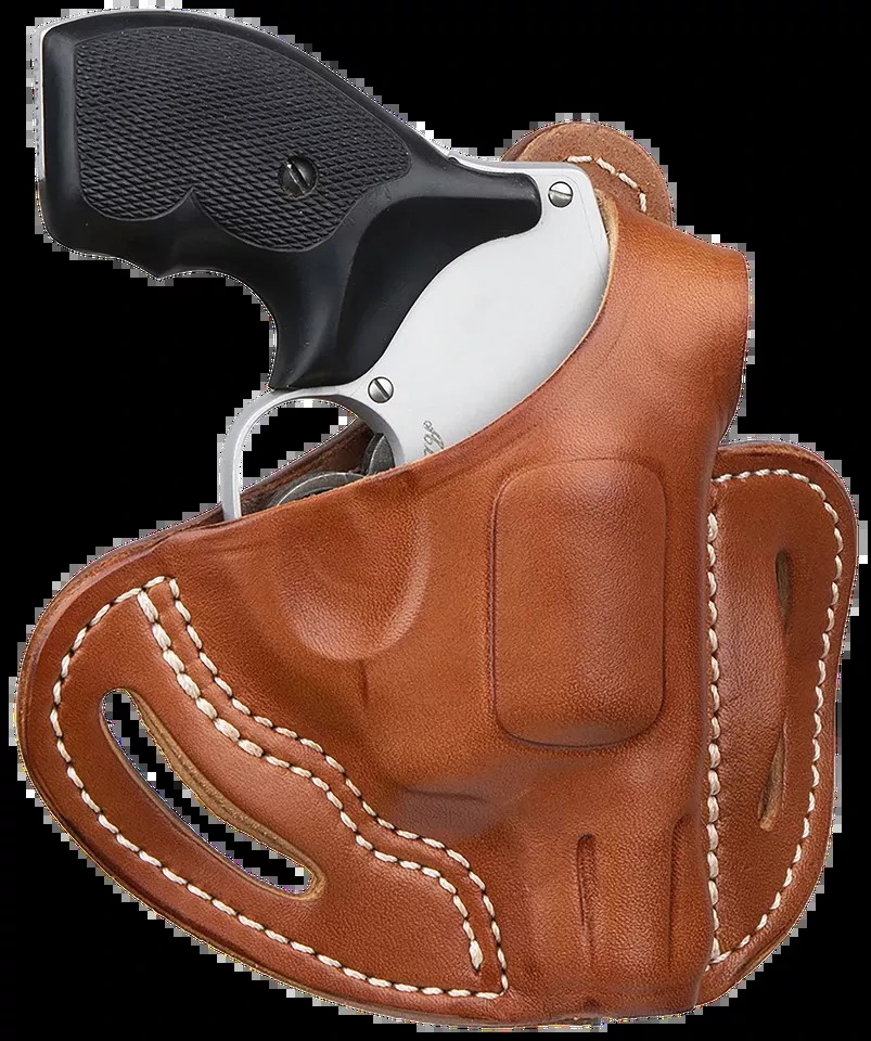 1791 Gunleather RVHX-1 Classic Brown Leather Belt Slide Holster for J-Frame, Right Hand, Size 01