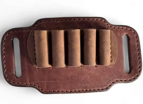 1791 HUNT AMMO BELT SLIDE – LARGE RIFLE AMBI BROWN