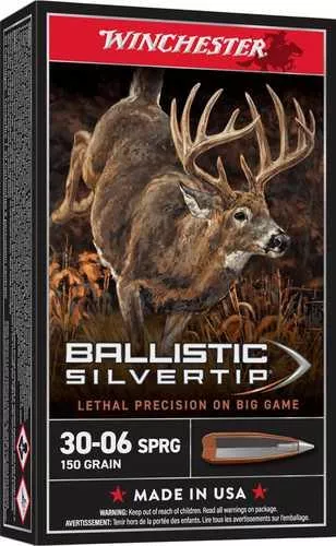 30-06 Springfield 20 Rounds Ammunition Winchester 150 Grain Ballistic Tip