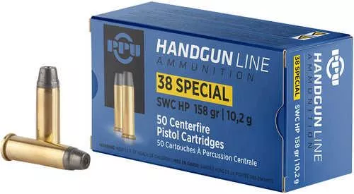 38 Special 50 Rounds Ammunition Prvi Partizan 150 Grain SWC HP