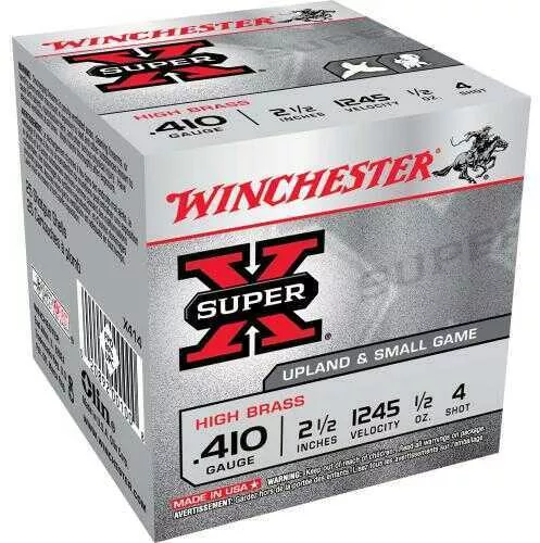 410 Gauge 25 Rounds Ammunition Winchester 1/2" oz Lead #4