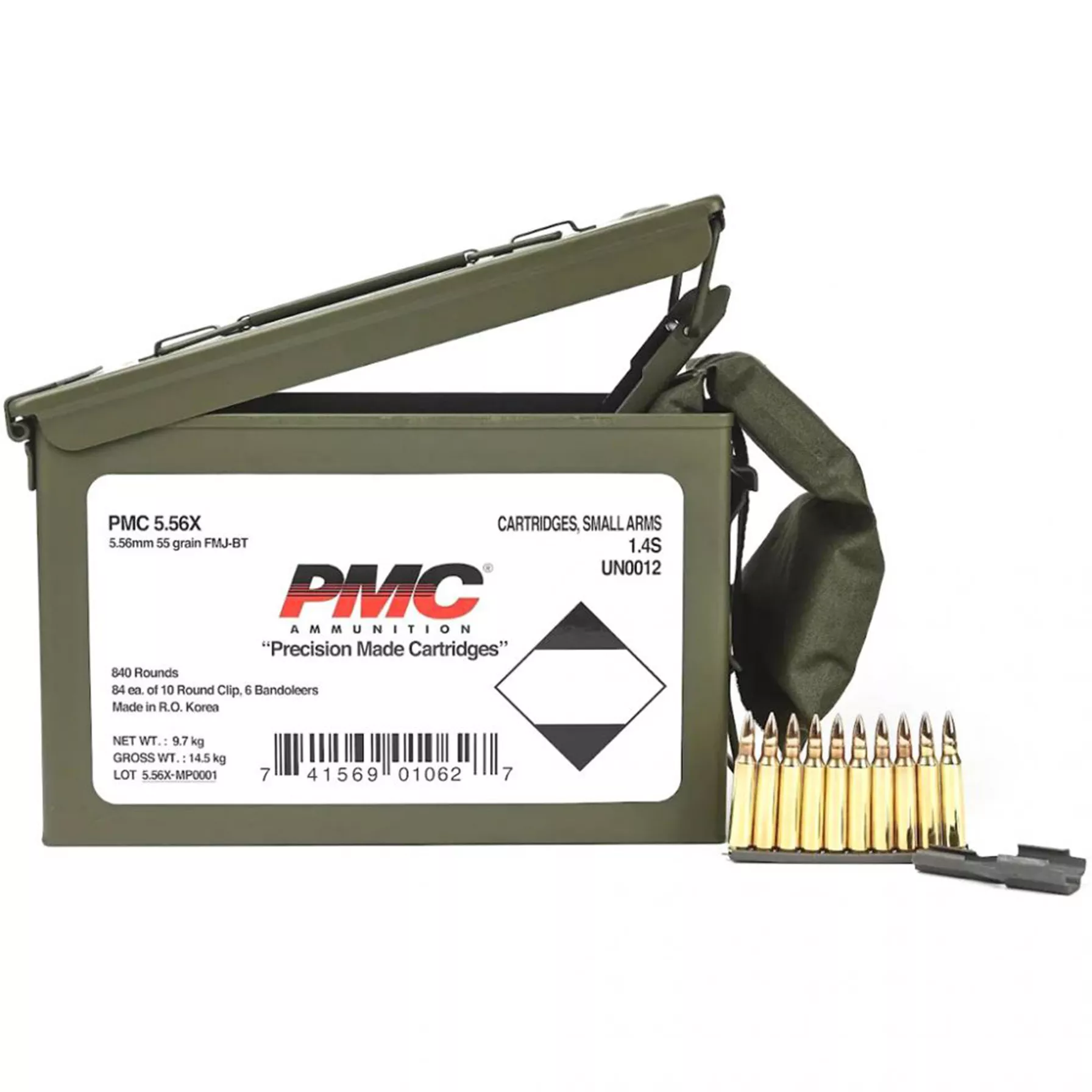 5.56X 55Gr. FMJ W bandoleer