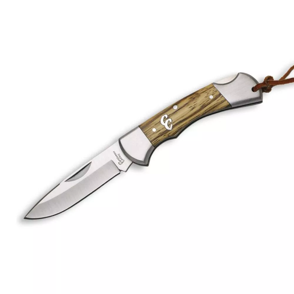 ABKT Cattleman Lockback Sagebrush Folding Knife 3″ Drop Point Blade Zebra Wood
