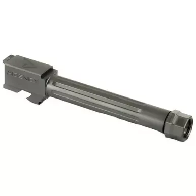Agency Arms Mid Line Barrel | For Glock 17 | Gen 1-5 | Fluted & Threaded | DLC Black | MLG17T/FDLC