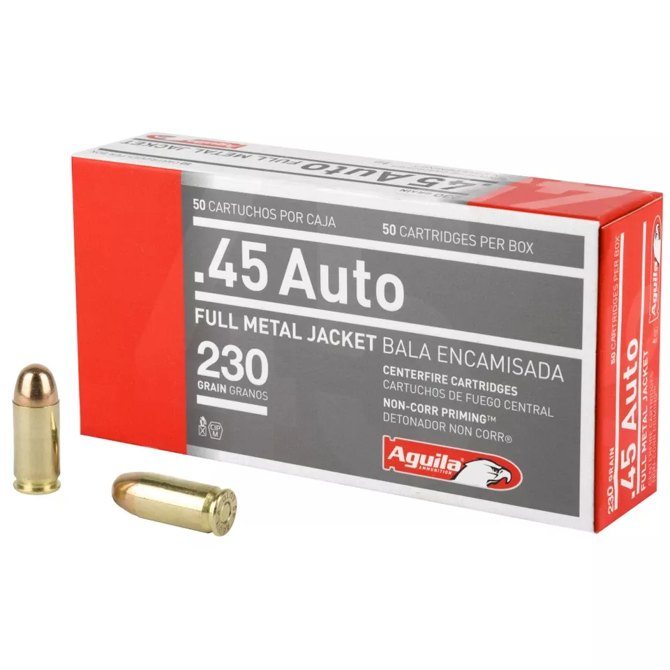AGUILA 45ACP 230GR FMJ Ammunition - 50 Rounds/1000 Rounds Box