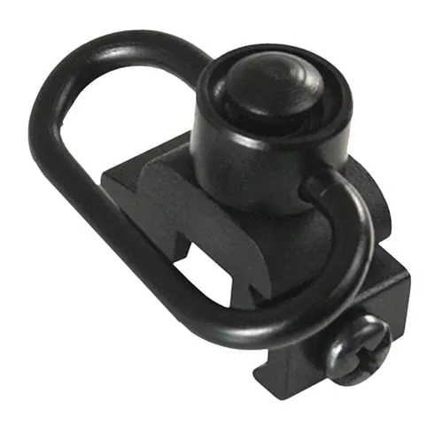 Aim Sports MT030 Sling Rail MountBlack Anodized 1.41" Quick Detach w/Push Button Aluminum Picatinny/Weaver