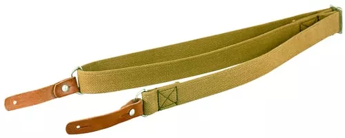 Aim Sports PJSSL Heavy Dutymade of Olive Canvas with Leather Trim, 20"-42" OAL & Heavy Duty Design for AK-Platforms