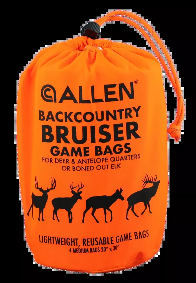 Allen 6591 BackCountry Bruiser Deer Game Bag Set - 4 Orange Polyester Bags