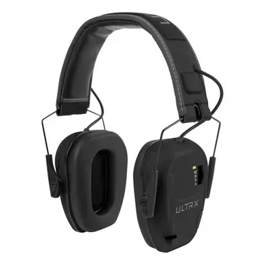 Allen Company ULTRX Bionic E-Muff | Electronic Earmuff | NRR 22dB | Rubberized Protective Coating | Midnight Gray | 4108