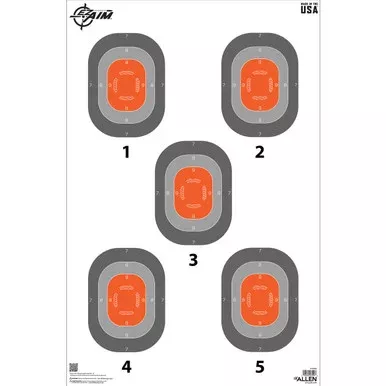 Allen EZ Aim 5-Spot Target 23×35 50-Pack