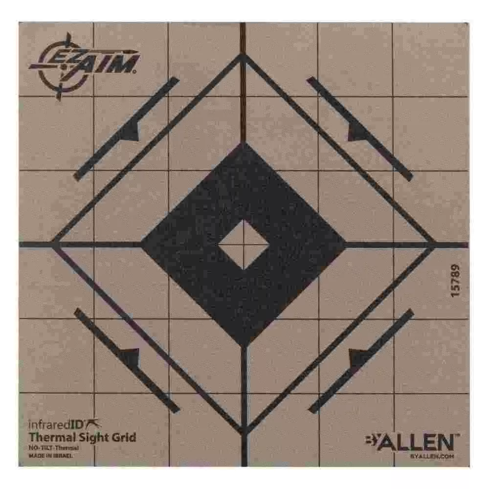 Allen EZ Aim Adhesive Thermal Sight Grid Paper Target 6″