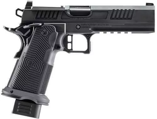 Alpha Foxtrot AF1911 Romulus 9mm Luger 20+1 17+1 5" Black DLC Stainless Steel Bull Barrel, Optic Ready/Serrated Slide & Frame w/Beavertail & Picatinny Rail, Aluminum Grip, RMSc/RMR Footprint