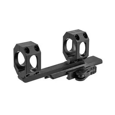 American Defense Scout Quick-Release Extended Scope Mount Picatinny with 30mm Rings AR-15 Flat-Top Matte Black