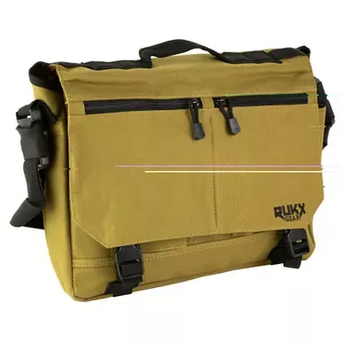 American Tactical Rukx Gear | Discrete Business Bag | w/Concealed Pistol Pocket | 15″X11″ | Tan | CTBBT