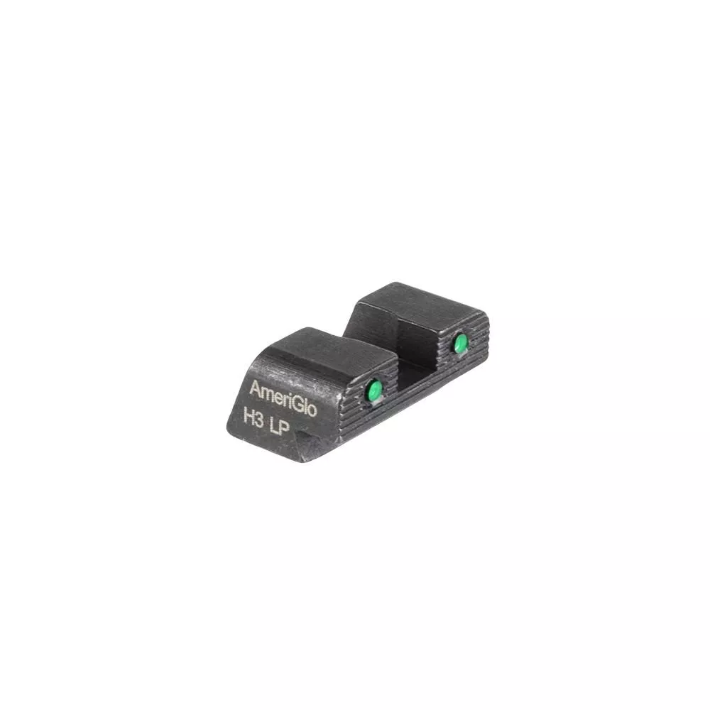 Ameriglo 2-Dot Tritium Rear Handgun Sight for Sig Sauer/Springfield XD/Hellcat (Non OSP) Green with Black Notch #8
