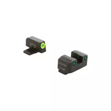 Ameriglo Trooper Tritium Handgun Sight Set for Sig Sauer #8 Front and #8 Rear Green (GL-824)