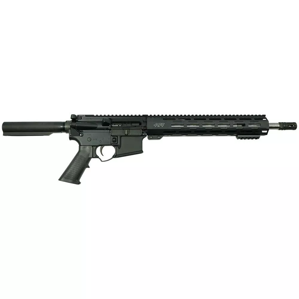 APF Armory Proof SS Pistol 223 Wylde 30rd 14″ Pinned and Welded proof Research Barrel Black(No Brace)