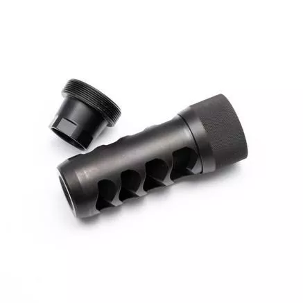 Area 419 Sidewinder Magnum Self Timing Muzzle Brake 338 cal Black Nitride 3 /4-24