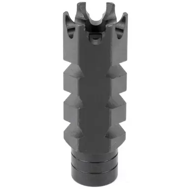 ATI Outdoors Shark Muzzle Brake | 1/2-28 Thread With Crush Washer | Fits AR-15 | Black Oxide Finish | A.5.10.2251