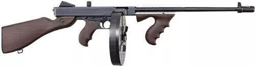 Auto-Ordnance 1927A-1 Lightweight Deluxe 45 ACP 100+1 Fixed Walnut Wood Stock, Walnut Grip