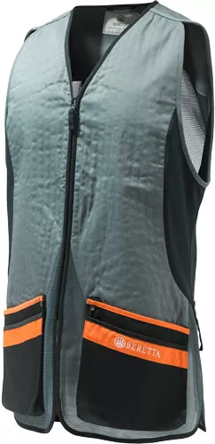 BERETTA MEN’S S.PIGEON VEST – MEDIUM GREY/ORANGE