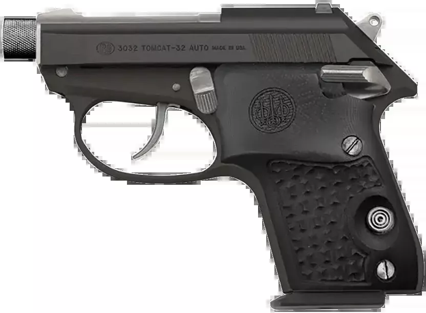 Beretta USA 3032 Tomcat Silver Black Micro-Compact 32 ACP Pistol