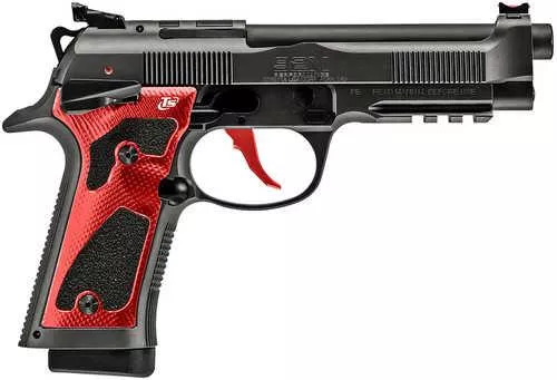 Beretta USA 92X PCO Full Size Frame Scorched Earth 9mm Luger 18+1 4.90" Black Barrel, Graphite Gray Tinitec Steel Optic Ready/Serrated Slide & Frame w/Beavertail & Picatinny Rail, Black/Red Textured Grip