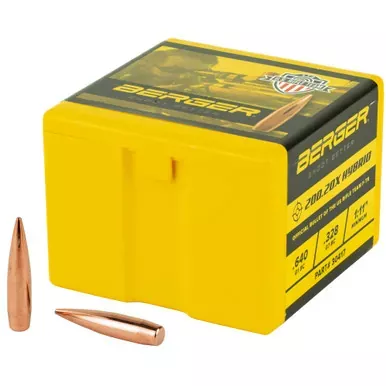 Berger Bullets 200.20x Hybrid Target | .308 Diameter | 30 Caliber | 200.2 Grain | Hollow Point Boat Tail | 100 Count | 30417