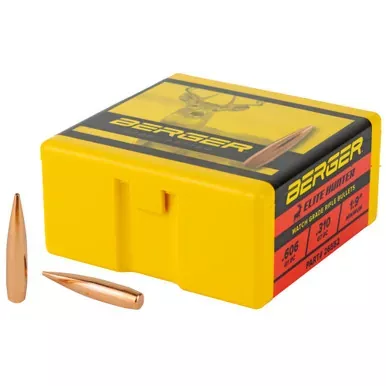 Berger Bullets Elite Hunter | .264 Diameter | 6.5MM | 140 Grain | Boat Tail Hollow Point | 100 Count | 26552