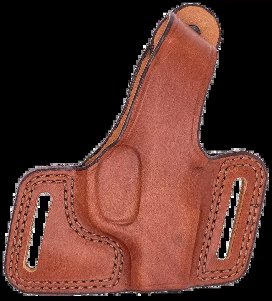 Bianchi 16862 Black Widow OWB Tan Leather Belt Slide for Glock Models 20/21/29/30/37, Size 15