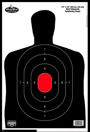 Birchwood Casey 35709 Dirty Bird Silhouette Target, 12×18 Inch, 50 Pack
