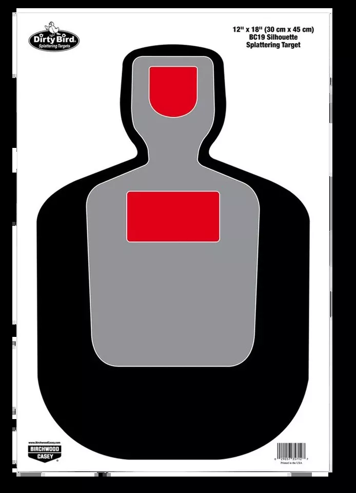 Birchwood Casey Dirty Bird BC-19 Silhouette Targets, 12"x18", 100 Pack