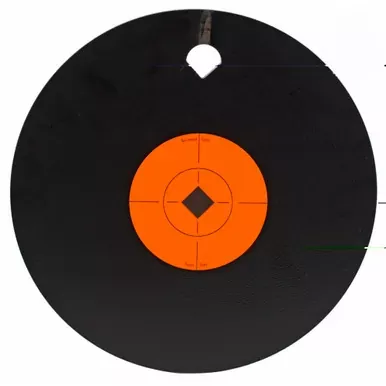 Birchwood Casey Gong One Hole 8″ Target | 3/8″ | AR500 | Includes 3″ Target Spot | Steel | BC-47603
