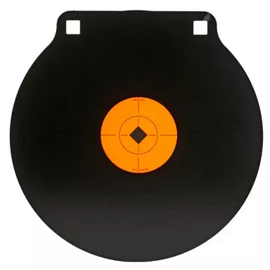 Birchwood Casey World of Targets | 10″Gong Two Hole Target | 3/8″ | AR500 | Includes 3″ Target Spot | Steel | BC-47615