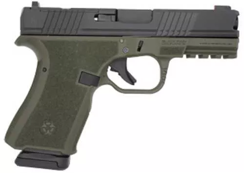 Black Rain Ordnance Frontline Pistol 9mm Luger 4" Barrel 15Rd Black Slide Olive Drab Green Finish