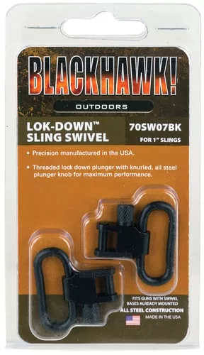Blackhawk 70SW07BK Lok-Down Swivel SetBlued 1" Steel 2 Pc.
