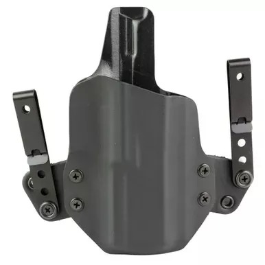 BlackPoint Tactical Mini Wing IWB | Belt Holster | Fits Springfield Echelon | Kydex | Black | 1.75″ Belt Loops | Adjustable | Optics Ready | Tall Sights Compatible | Right Hand | 160923