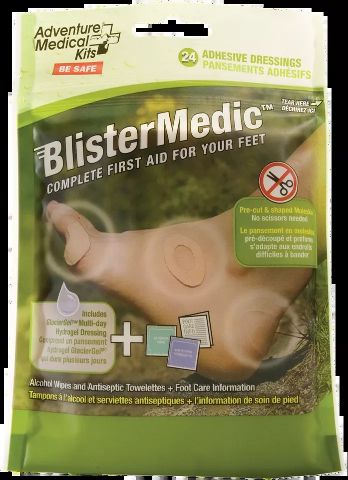 Blister Medic Kit: 24 Precut Shapes for Blister Prevention - Adventure Medical Kits 01550667
