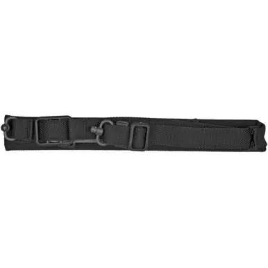 Blue Force Gear Vickers 221 Sling | Padded | 2-To-1 Point Sling | Black | Push Button Swivel | Molded Acetal Adjuster | VCAS-2TO1-PB-200-AA-BK