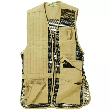 Bob Allen Full Mesh Shooting Vest Khaki Right Hand Small