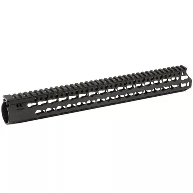 Bravo Company 15″ ALPHA Keymod Rail | Fits AR Rifles | Aluminum Alloy | Includes BCM KeyMod Sling Mount and a BCM KeyMod Nylon Rail | Black | BCM-KMR-A15-556-BLK